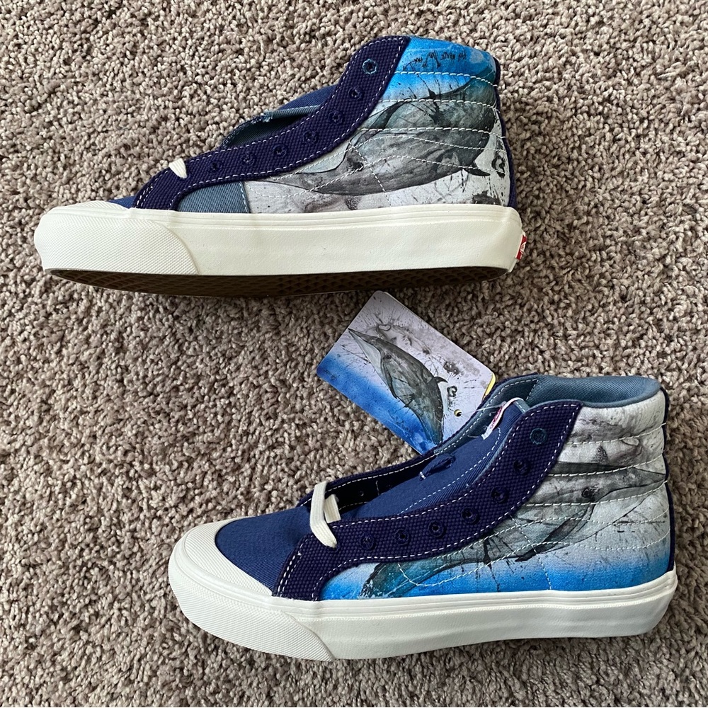 Vans Sk8-Hi OG Ralph Steadman X Style 138 LX Critical Critters Whale Size 7.5 - Picture 4 of 5